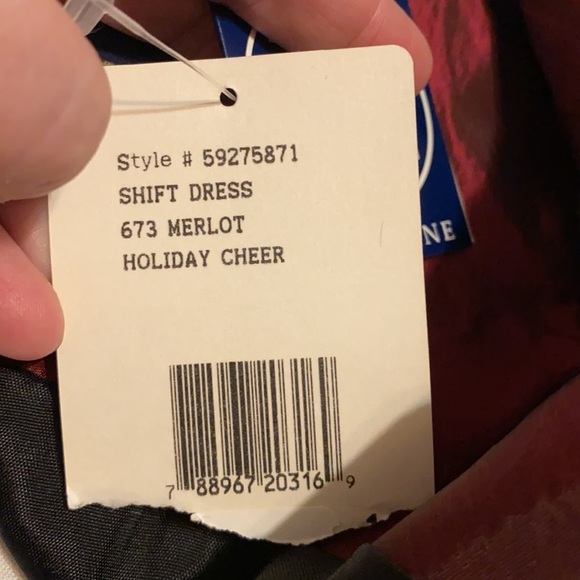 Eagle’s Eye Mainline Collection iridescent burgundy sleeveless dress NWT Size 10 - Picture 8 of 10